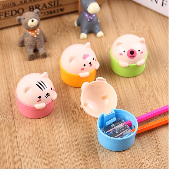 Gọt Bút Chì 2 Lỗ Hình Con Vật Đáng Yêu Cho Bé