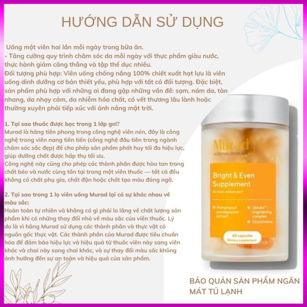 Viên Uống Chống Nắng Nội Sinh Murad