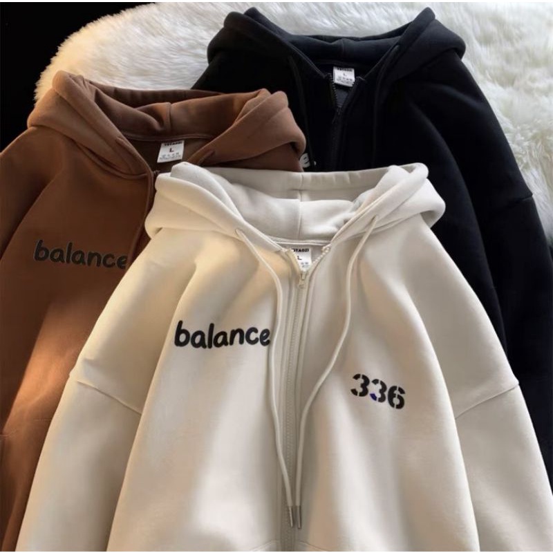 Áo khoác hoodie zip có khoá chất nỉ bông siêu dày in hình cá tính36