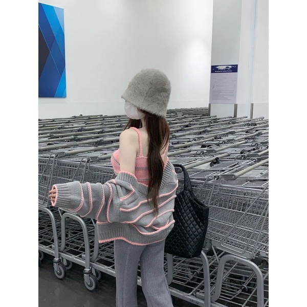 Sét len 2 món cadigan len kèm áo 2s hàng QC chuẩn L1