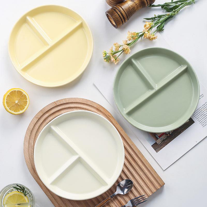 Đĩa Chia Ngăn Đựng Thức Ăn Giảm Cân Ba Phần Trái Cây Cho Trẻ Em s