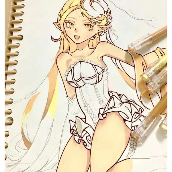 Languo Bút Mực gel Đầu Phẳng Sức Chứa Lớn Màu Da Phong Cách graffiti