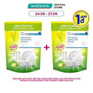 Nước Rửa Bát Orita Hương Chanh Lemon Scented Dish Washing Liquid 500ml
