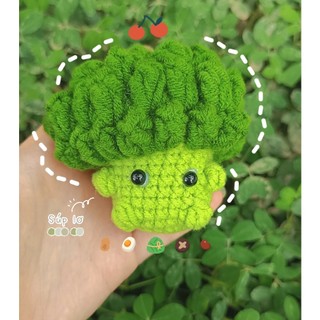 Móc khoá len súp lơ cute
