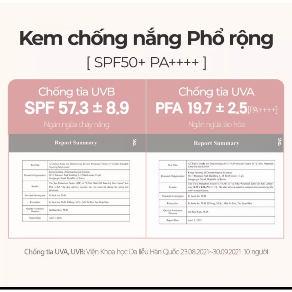 Kem chống nắng nâng tông da Waterfull Tone-up Sun Cream SPF 50+