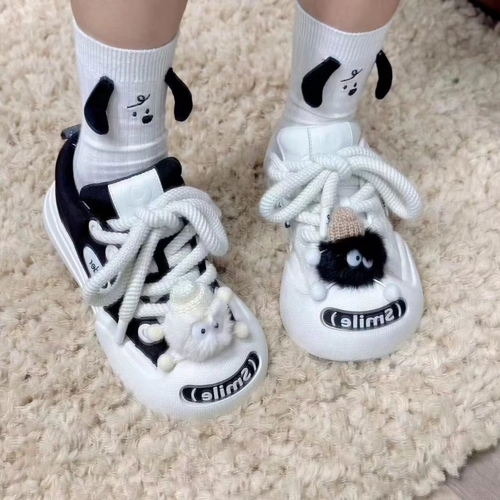 Dễ Thương Giày Sneaker Đế Dày Thời Trang Mùa Hè Cho Nữ