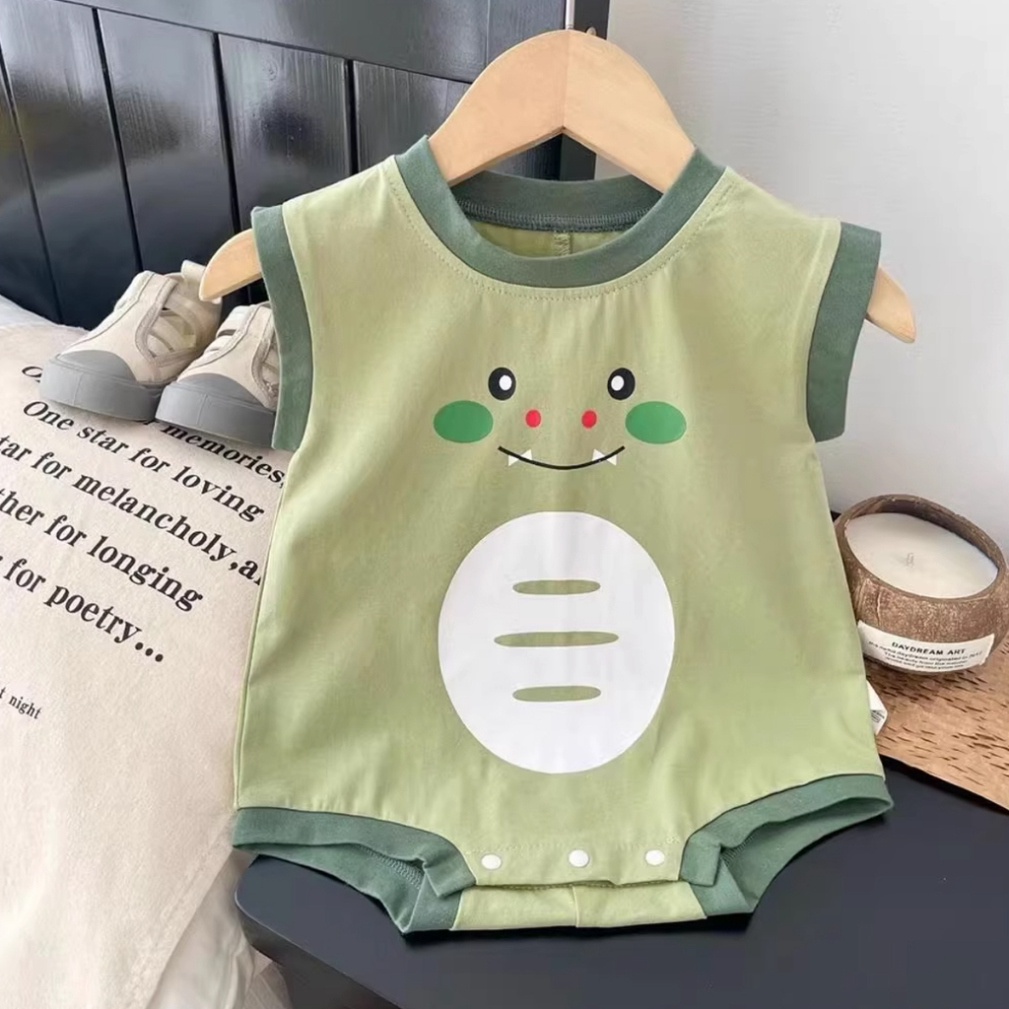 Bodysuit cho bé, body chip bé trai, body chip bé gái hình khủng long chất vải cotton mềm - Babyfit