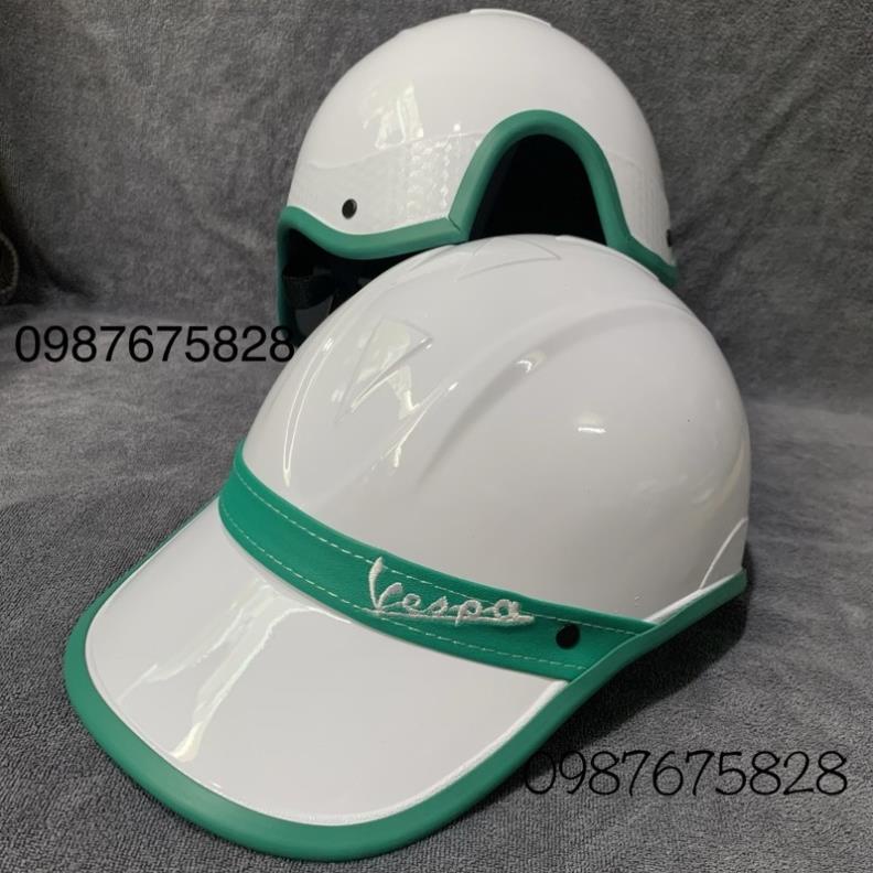 🔥 Xả Kho 🔥 nón bảo hiểm kết đai da Vespa Nam /Nữ  chuẩn đẹp