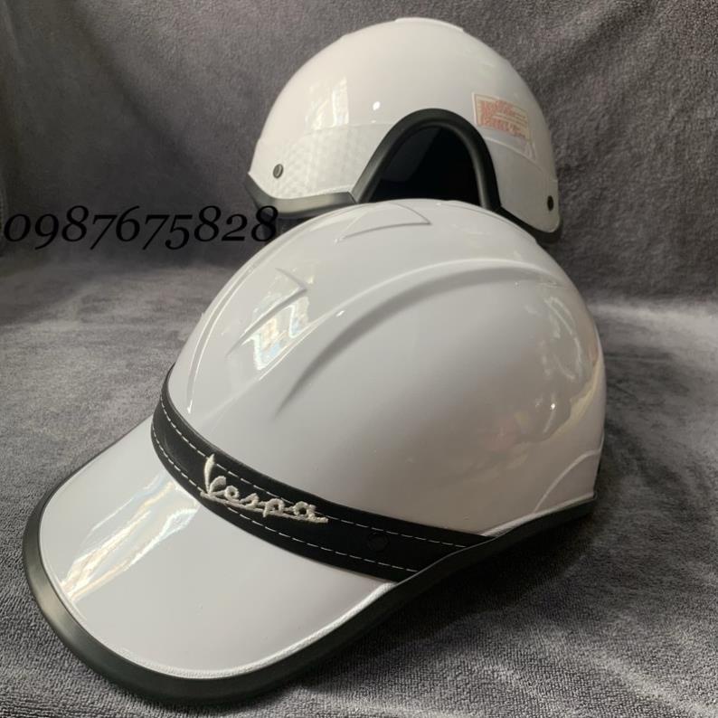 🔥 Xả Kho 🔥 nón bảo hiểm kết đai da Vespa Nam /Nữ  chuẩn đẹp