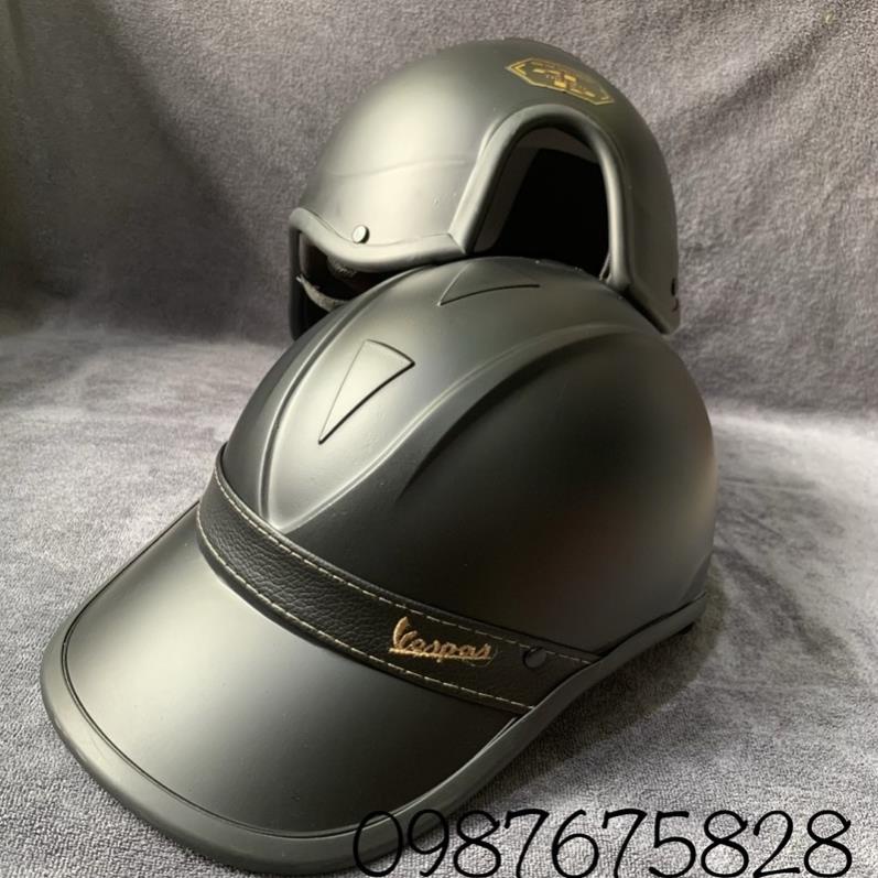 🔥 Xả Kho 🔥 nón bảo hiểm kết đai da Vespa Nam /Nữ  chuẩn đẹp