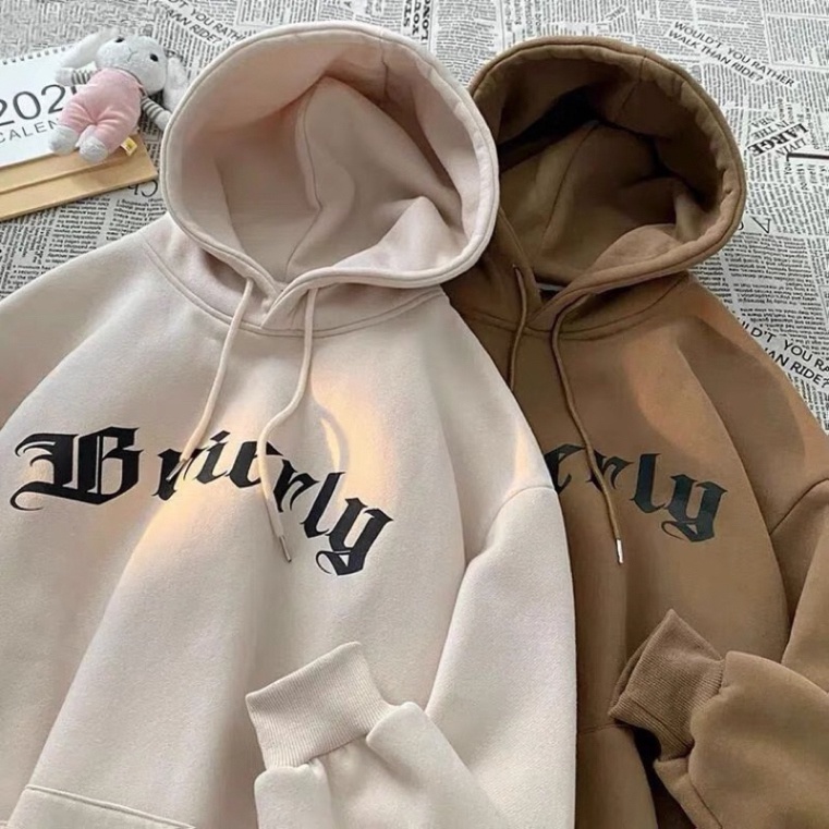 Áo hoodie nam nữ chất nỉ bông quảng châu cực dày và đẹp in chữ BRIRRLY