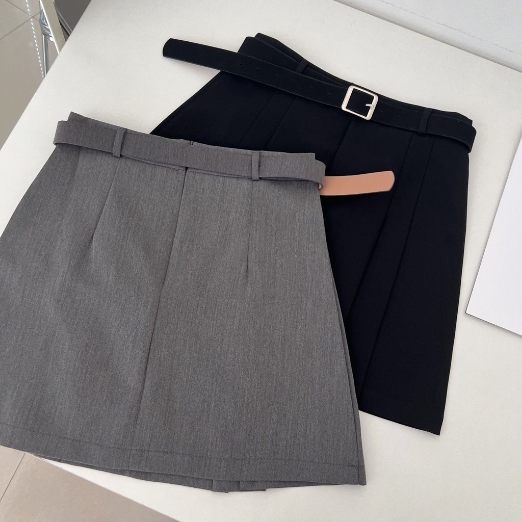 Jiashucheng Chân Váy Chữ a Xếp Ly Lưng Cao Thời Trang Xuân Hè Phong Cách Pháp Cho Nữ