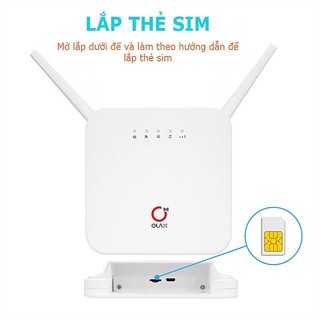 Bộ phát wifi di động bằng sim 4G và cổng Lan dây mạng Olax AX6 pro tốc độ cao 300Mbps pin 4000mah [Mẫu hay]
