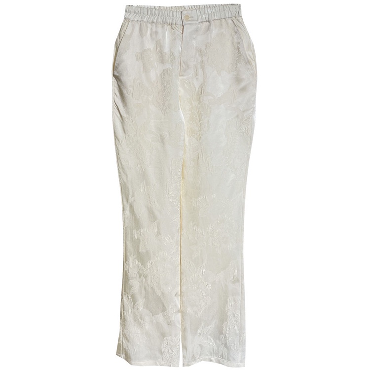 Quần skinny Lưng Thun Dáng Ôm Dập Nổi Họa Tiết Phong Cách Phương Tây