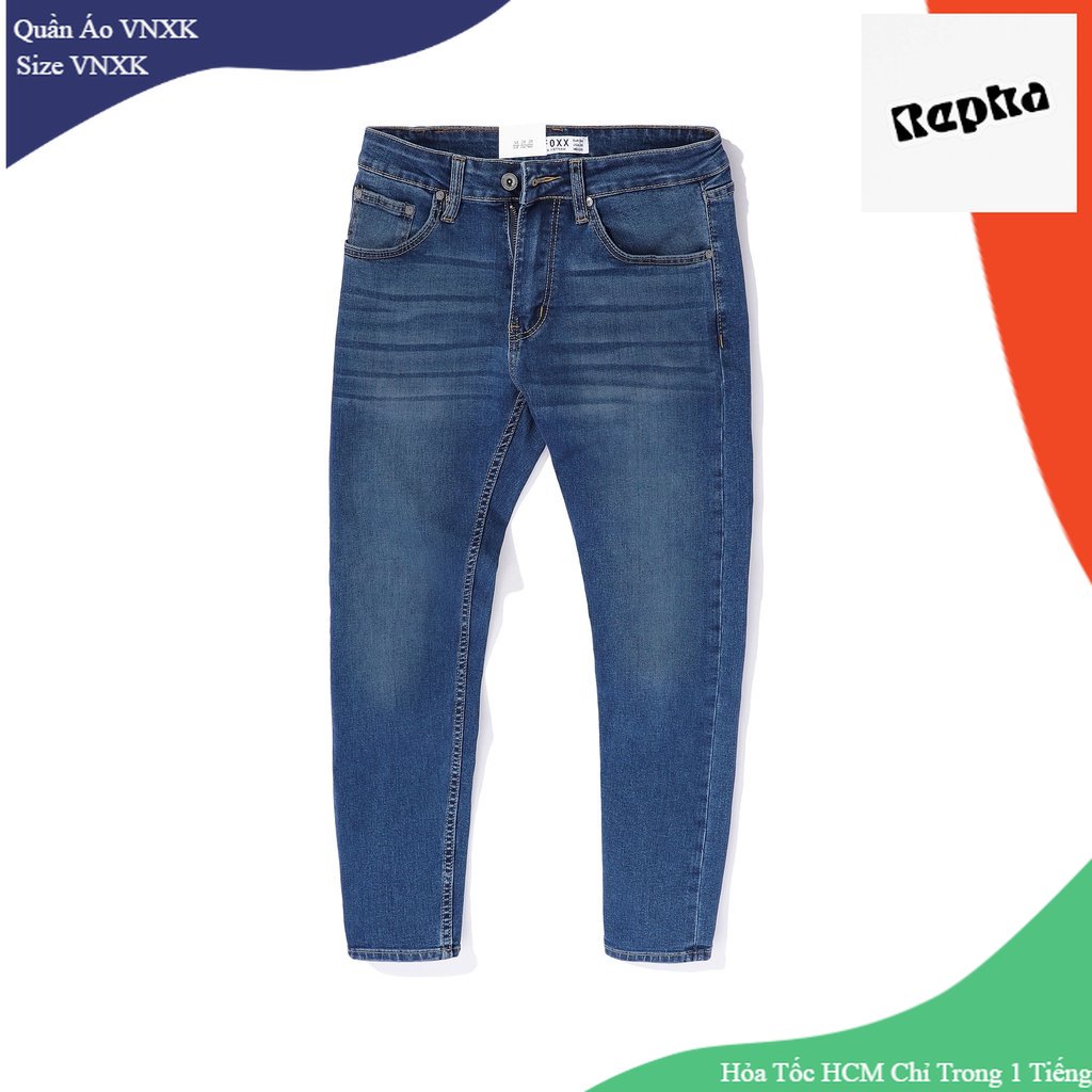 Quần Jeans Nam Xanh Đậm 2 Khóa DSQ2 BIKER Gợn Sóng  Phối Đơn Giản HOT BN01