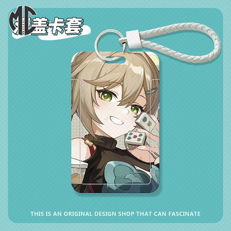 （MC）Đựng thẻ học sinh Honkai: Star Rail  Qingque Bộ thẻ trượt bìa thẻ bữa ăn thẻ xe buýt thẻ ID bìa bảo vệ kiểm soát truy cập thẻ trường