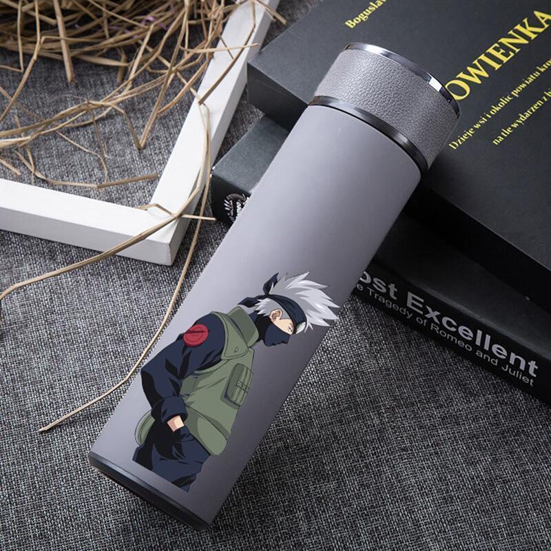 Bình Nước Giữ Nhiệt 500ml Bằng Thép Không Gỉ Họa Tiết naruto sasuke kakashi anime Dành Cho Học Sinh Nam Nữ