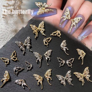 Charm bướm nửa trang trí móng-charm nail hình bướm nửa 2 bên