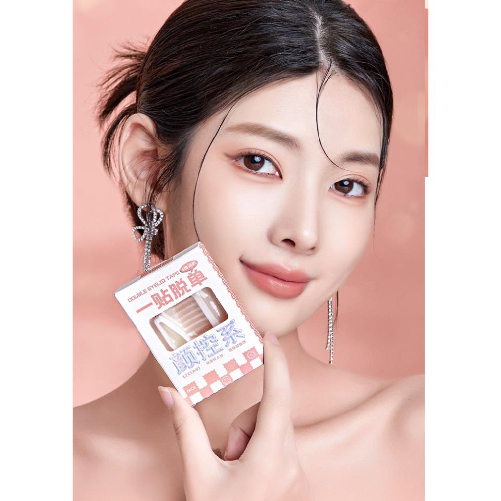 Kích mí lưới tàng hình trong suốt GECOMO sẵn keo tạo mắt hai mí chống thấm nước cao cấp