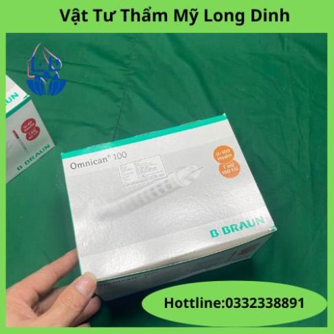 Bơm  Tiêm Tiểu Đường Insulin - Bơm Tiêm Thẩm Mỹ Omnican BBraun 1ml U40, U100 -  Sản Xuất Đức