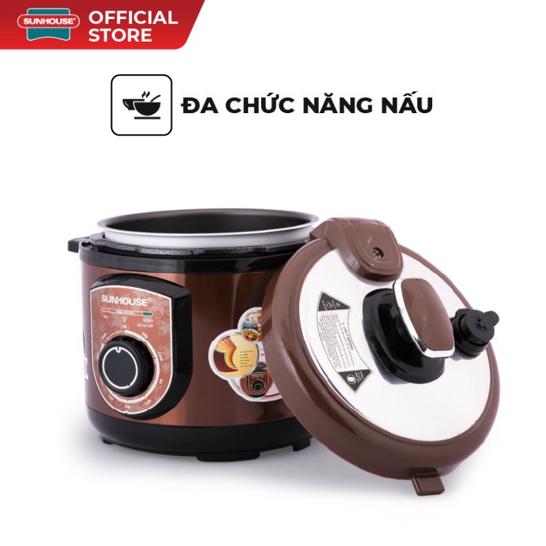 [Chính hãng] Nồi áp suất điện đa năng SUNHOUSE SH1550 Bảo hành chính hãng 12 tháng