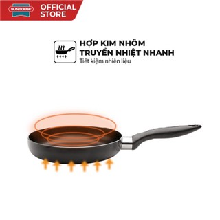 [Chính hãng] Chảo đáy từ SUNHOUSE phi 18-30cm (đen)