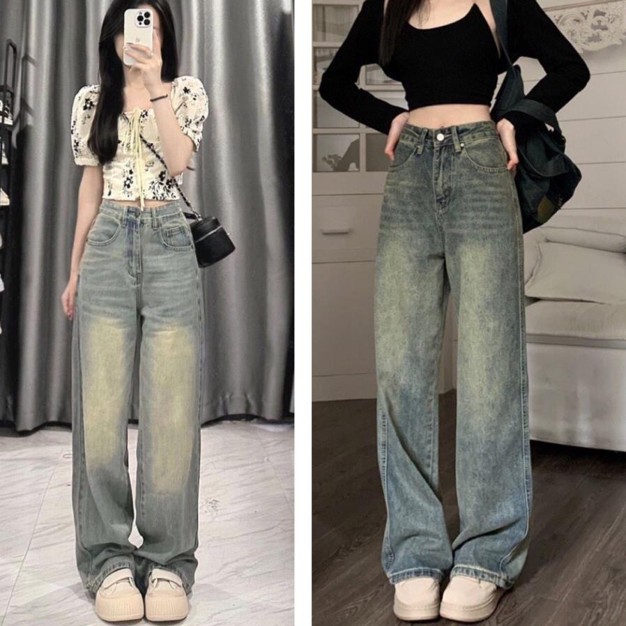 Quần Jeans Nữ Ống Rộng Chất Denim Cao Cấp, Quần Bò Nữ Ống Xuông Hottrend 2023 QC28 | BigBuy360 - bigbuy360.vn
