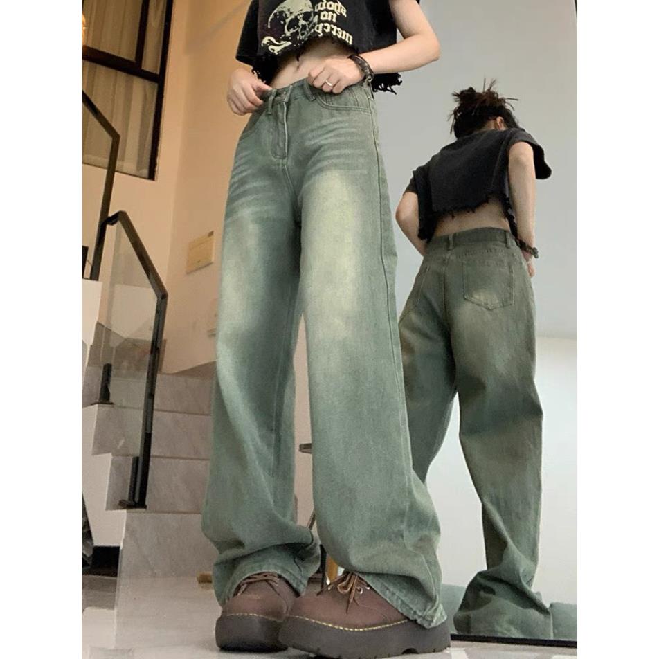 Quần Jean Nữ Ống Xuông Chất Co Giãn, Quần Bò Nữ Ống Rộng Chất Liệu Denim Cao Cấp QC29 | BigBuy360 - bigbuy360.vn