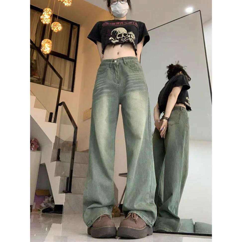 Quần Jean Nữ Ống Xuông Chất Co Giãn, Quần Bò Nữ Ống Rộng Chất Liệu Denim Cao Cấp QC29 | BigBuy360 - bigbuy360.vn