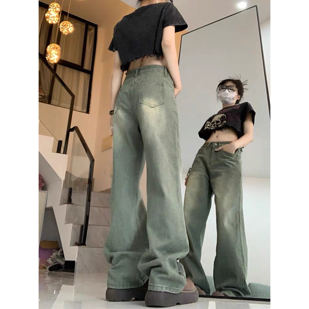 Quần Jean Nữ Ống Xuông Chất Co Giãn, Quần Bò Nữ Ống Rộng Chất Liệu Denim Cao Cấp QC29 | BigBuy360 - bigbuy360.vn