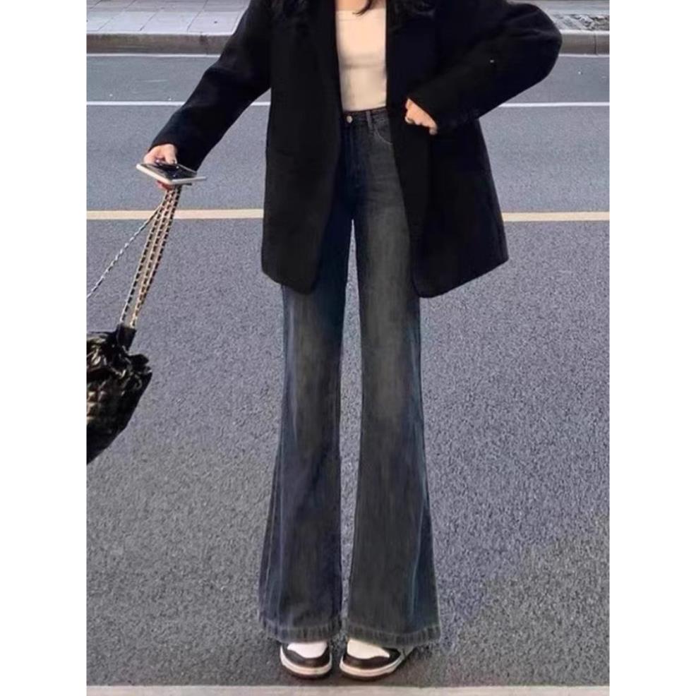 Quần Bò Nữ Ống Rộng , Quần Jeans Nữ Ống Suông Tua Rua 2 Tầng Phong Cách Đường Phố TL20 | BigBuy360 - bigbuy360.vn