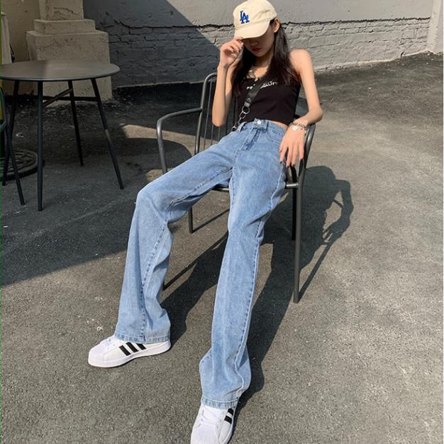 Quần Bò Nữ Ống Rộng , Quần Jean Nữ Ống Xuông Cạp Cao Hot hit 2023 DC36 | BigBuy360 - bigbuy360.vn