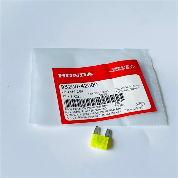 Cầu chì 20A Zin Honda - 9820042000