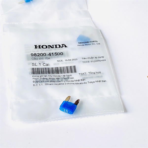 Cầu chì 15A Zin Honda - 9820041500