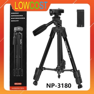 Chân máy ảnh chuyên nghiệp, tripod máy chụp hình Neepho 3180 chân kim loại chắc chắn tải trọng 5kg