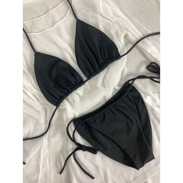 Bikini hai mảnh đồ bơi tam giác hàng 2 lớp nhiều màu