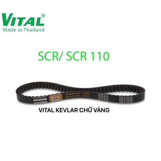 Dây curoa xe lead 110, scr 110 - day đai vital kevlar dây chữ vàng chính hãng, thái lan cu roa