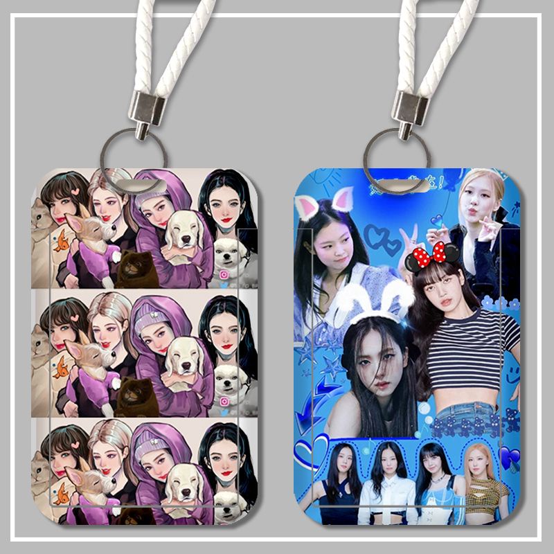 Dây Đeo Thẻ In Hình Nhóm Nhạc blackpink Xinh Xắn