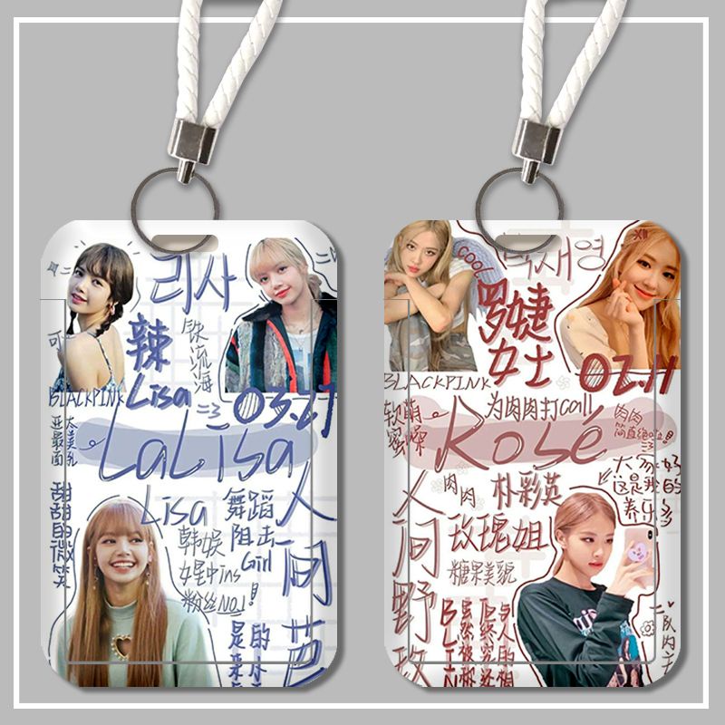 Dây Đeo Thẻ In Hình Nhóm Nhạc blackpink Xinh Xắn