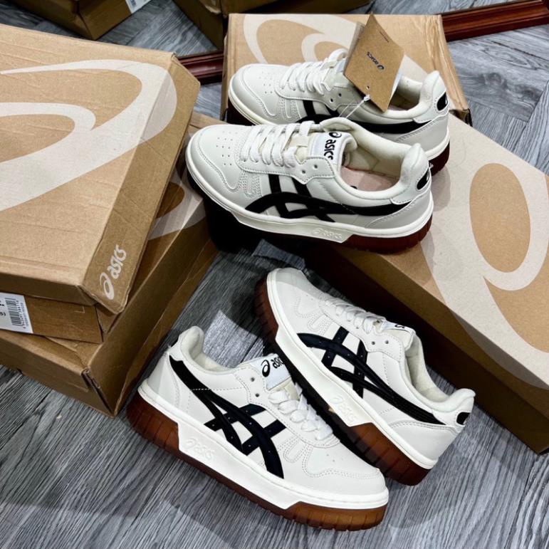 Giày Asics Court MZ Cream Black Gum mẫu mới nhất hót trend đủ size nam nữ full giấy tờ phụ kiện