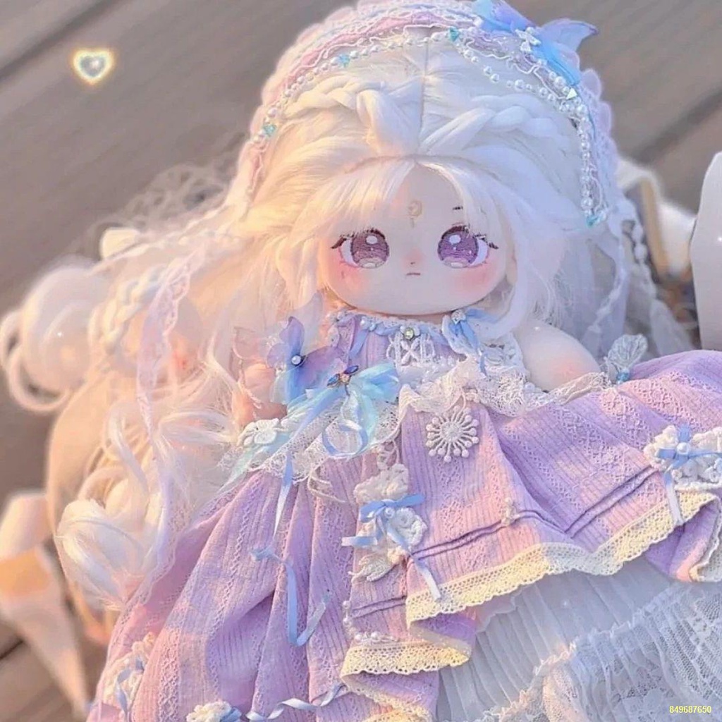 🌈Búp bê bông đồ chơi sang trọng hình người búp bê tại chỗ 20 cm quần áo búp bê có thể thay đổi thành quần áo búp bê làm