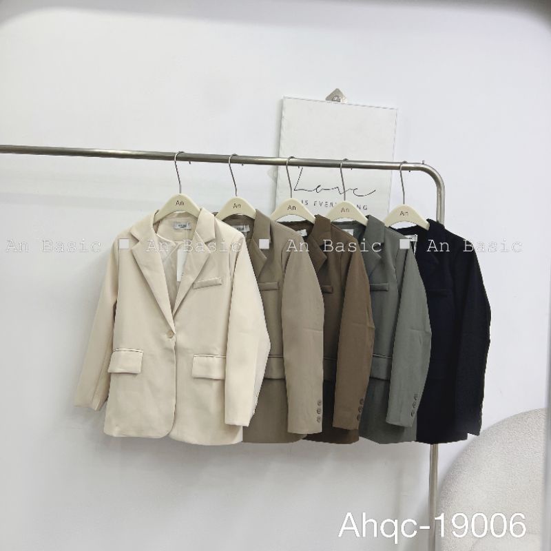 Áo khoác vest BOILING Quảng Châu có đệm vai 2 lớp ba cúc thẳng sau lưng dày dặn đứng form cao cấp 19006 | BigBuy360 - bigbuy360.vn