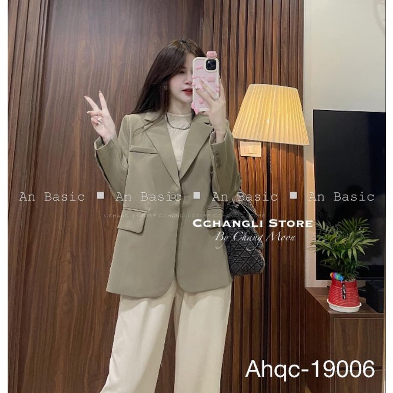 Áo khoác vest BOILING Quảng Châu có đệm vai 2 lớp ba cúc thẳng sau lưng dày dặn đứng form cao cấp 19006 | BigBuy360 - bigbuy360.vn