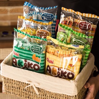 Bánh Ống / Quế Kem có nhân Oishi Akiko / 4 hương vị / Socola / Sữa / Sầu riêng / Phô Mai