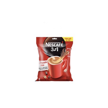 Nguyên chất Combo 3 túi 46 gói cà phê rang xay hoà tan vị nguyên bản Nescafe