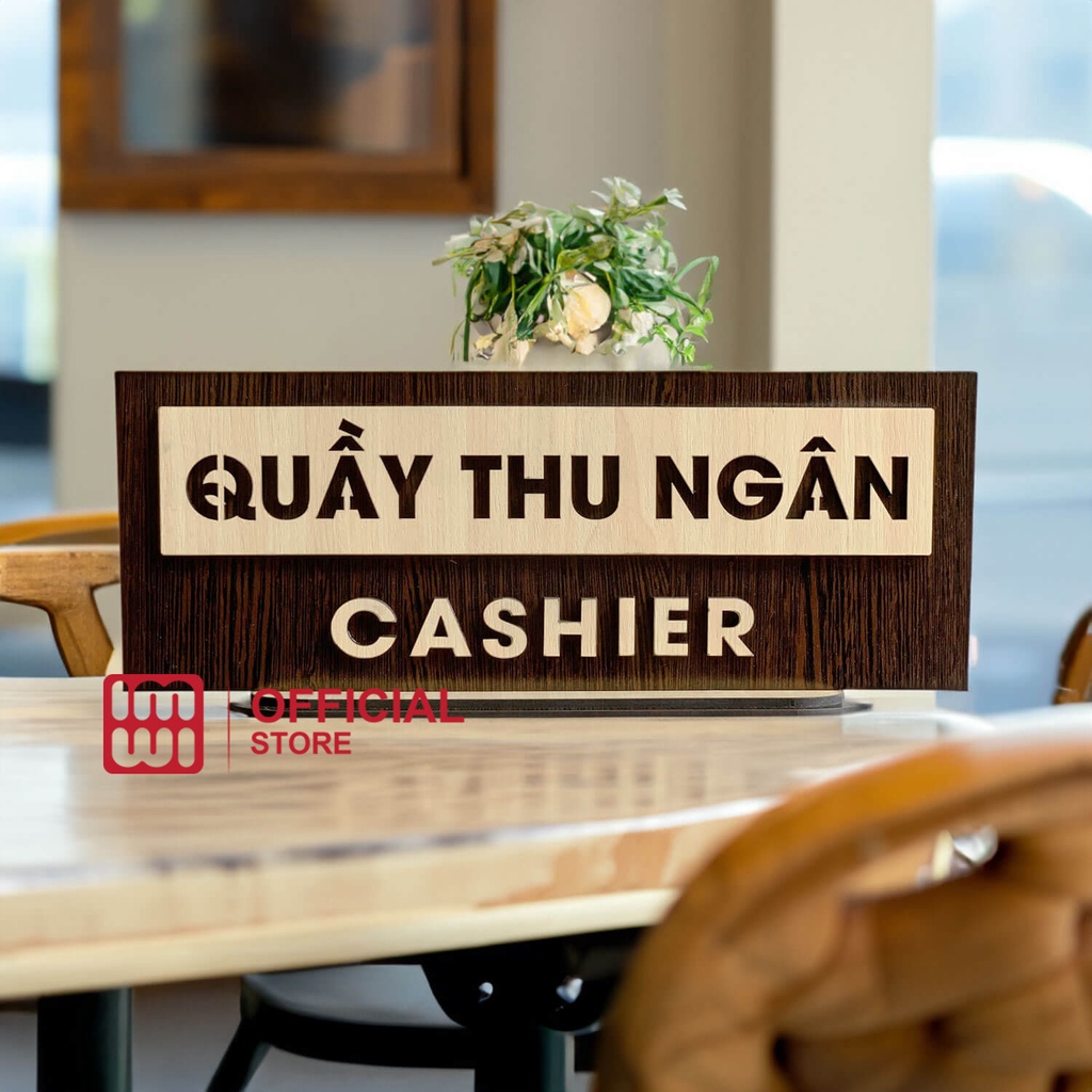 Bảng Quầy Thu Ngân - Cashier để bàn bằng gỗ IMWI GIMIVINA DCR002