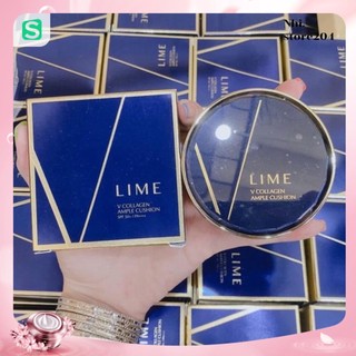 🌈louis.perfume🌈phấn nước lime v collagen ample cushion xanh spf50+/pa+++