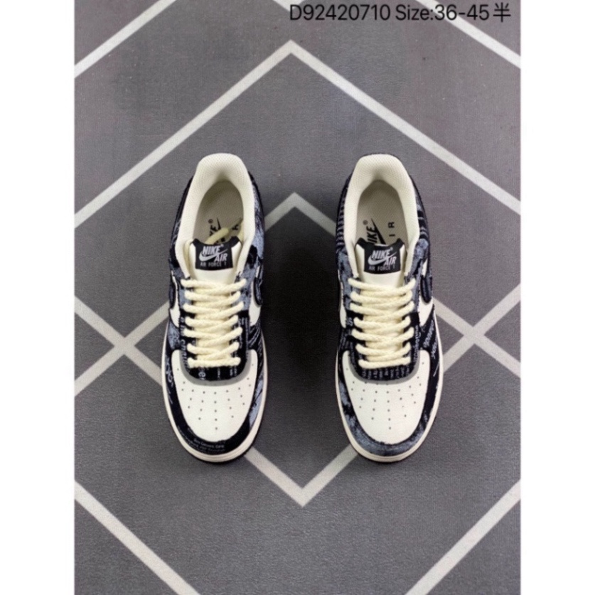 FullBoc Giày sneaker AF1 Họa Tiết Đen Trắng Hot trend nam nữ, Giày AF1 full màu dùng đi học,tập gym,chạy bộ thể thao0