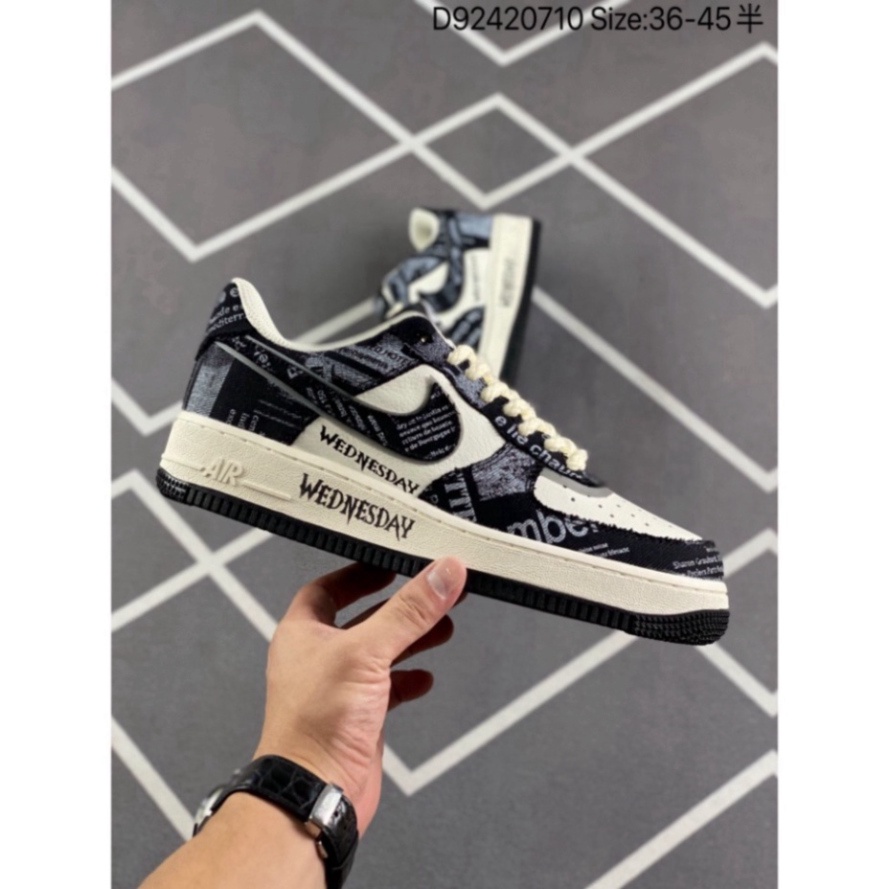 FullBoc Giày sneaker AF1 Họa Tiết Đen Trắng Hot trend nam nữ, Giày AF1 full màu dùng đi học,tập gym,chạy bộ thể thao0