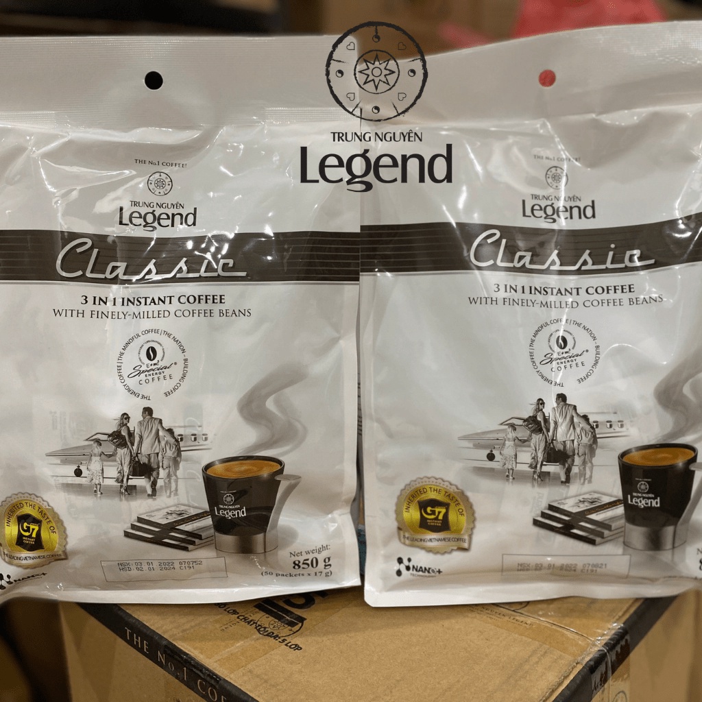 Đặc sản TN Cà phê sữa Trung Nguyên Legend Classic - Bịch 50 gói